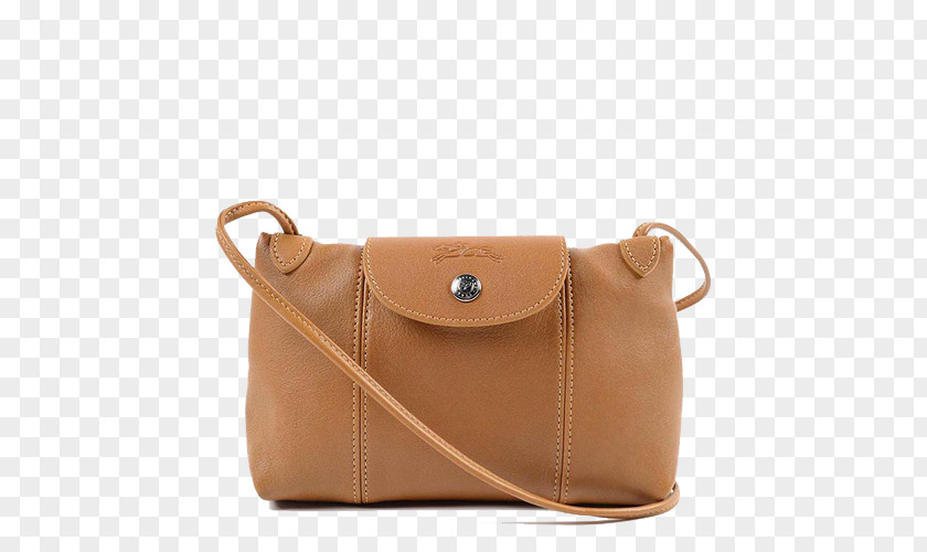 Ms. Longchamp Shoulder Bag Handbag Leather Nylon PNG