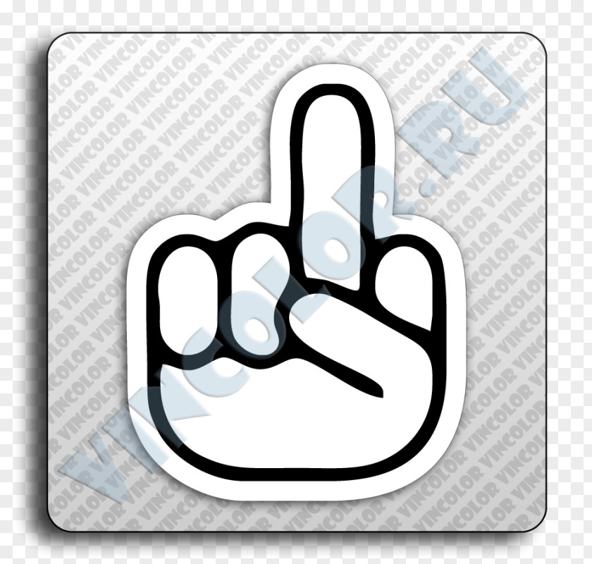 Mickey Mouse Decal Middle Finger Sticker The PNG