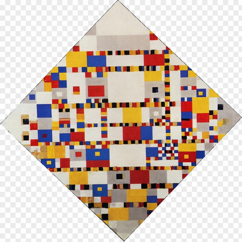 Painting Victory Boogie-Woogie Gemeentemuseum Den Haag Broadway De Stijl Art PNG