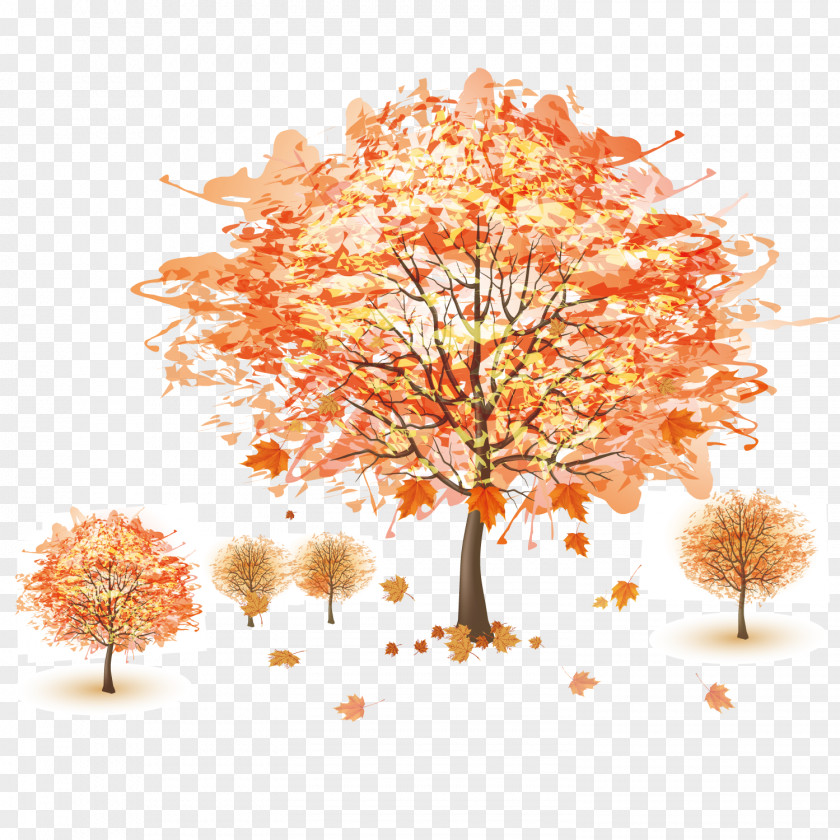 Beautiful Autumn Tree Background Royalty-free PNG