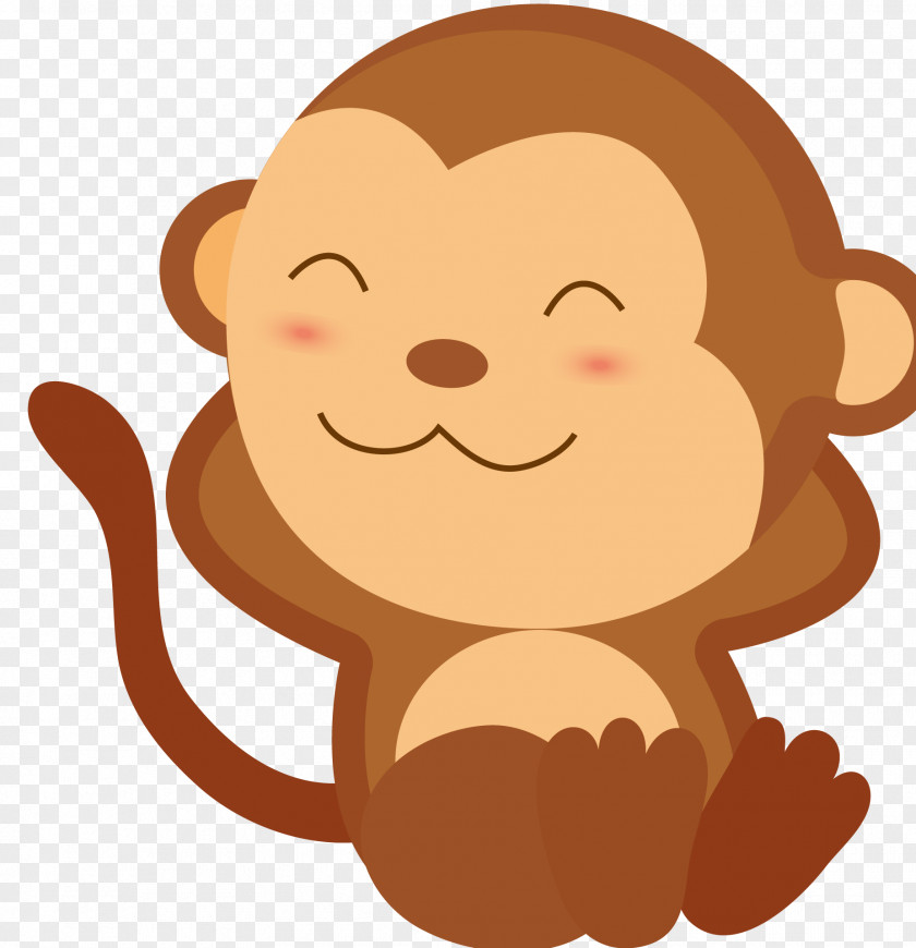 Cartoon Monkey Baby Sleep HD Picture Clip Art PNG