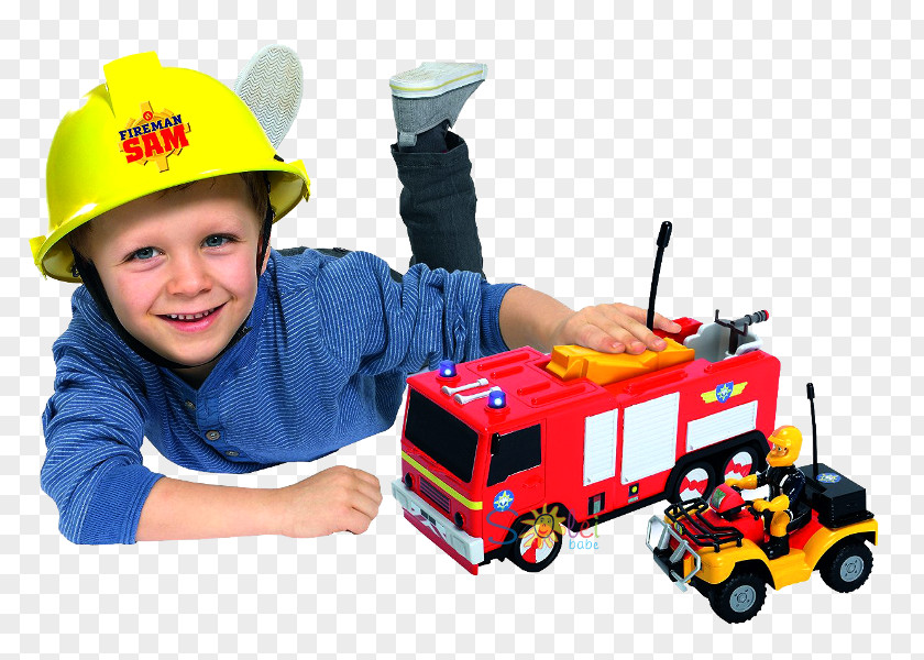 Firefighter Fireman Sam Fire Engine Car Vehicle PNG