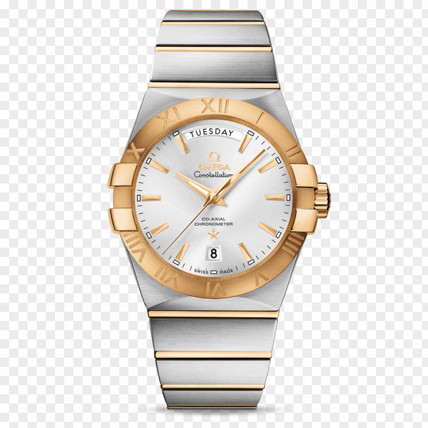 Omega Watch SA Constellation Coaxial Escapement Seamaster PNG