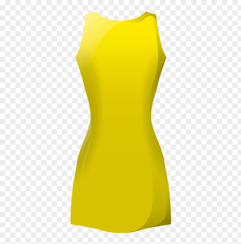 Yellow Dress Shoulder Sleeve PNG