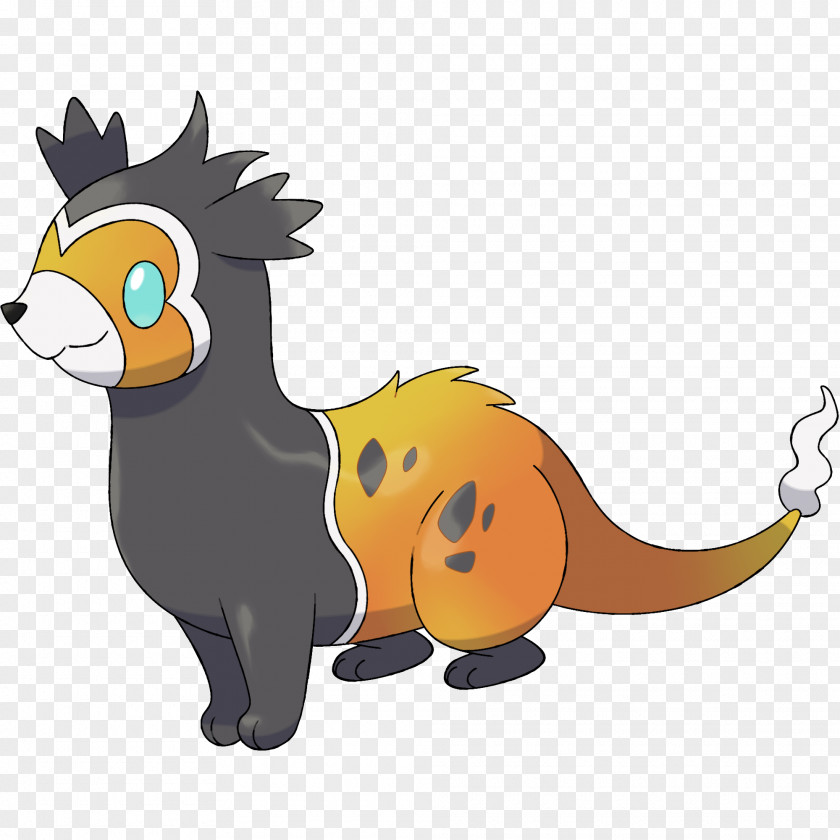 Fakemon Electric Wolf Whiskers Ferret Cat Fire Mammal PNG