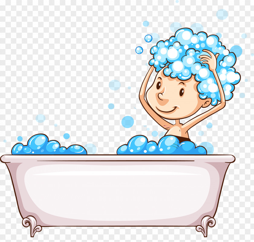 Lovely Bubble Bath Vector Bathing Stock Photography Illustration PNG