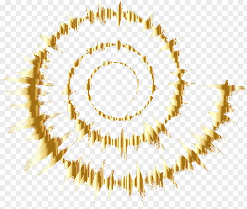 Sound Wave Golden Spiral Clip Art PNG