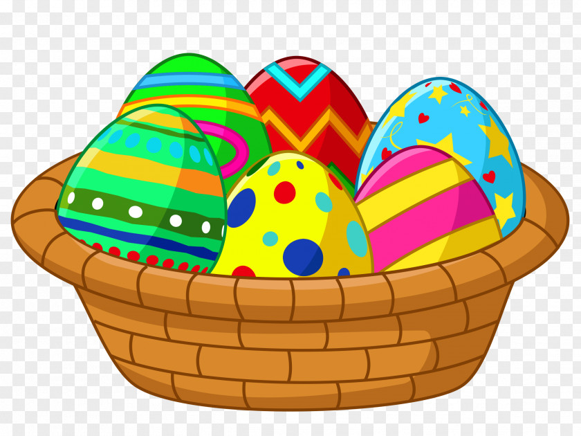 Transparent Easter Bowl Clipart Picture Egg Decorating Illustration PNG