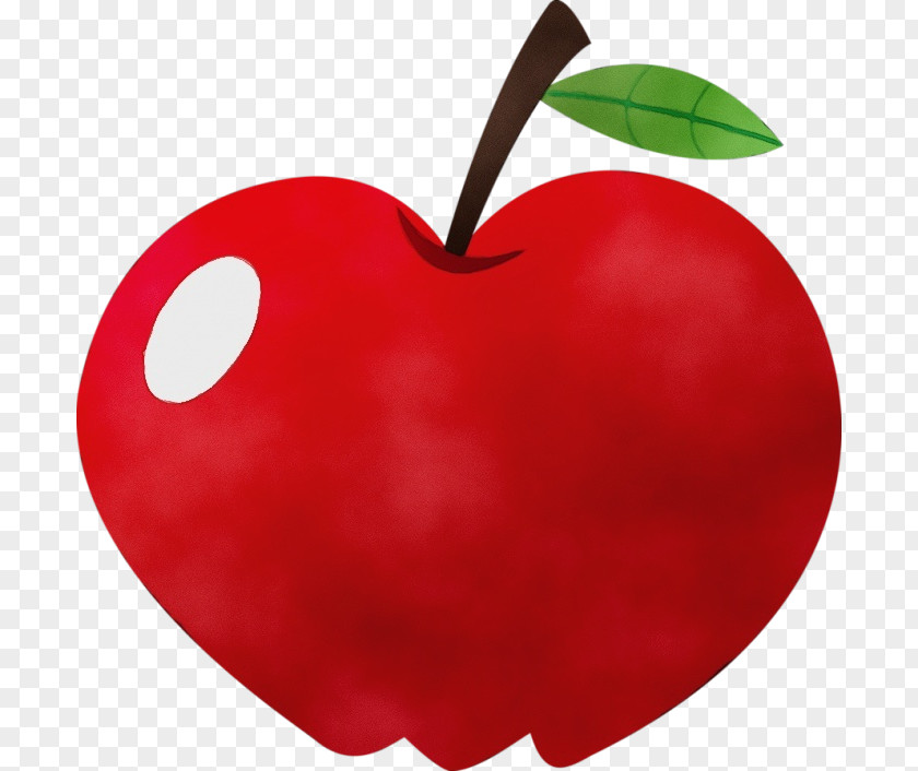 Tree Heart Red Fruit Apple Clip Art Plant PNG