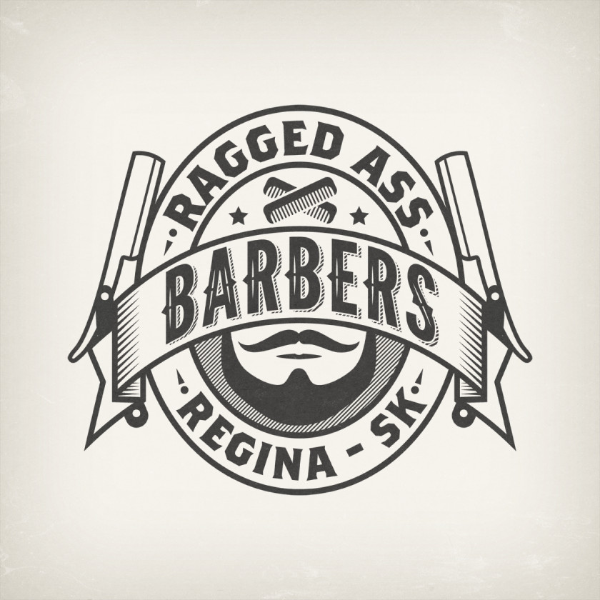 Barber Logo Graphic Design Drawing PNG