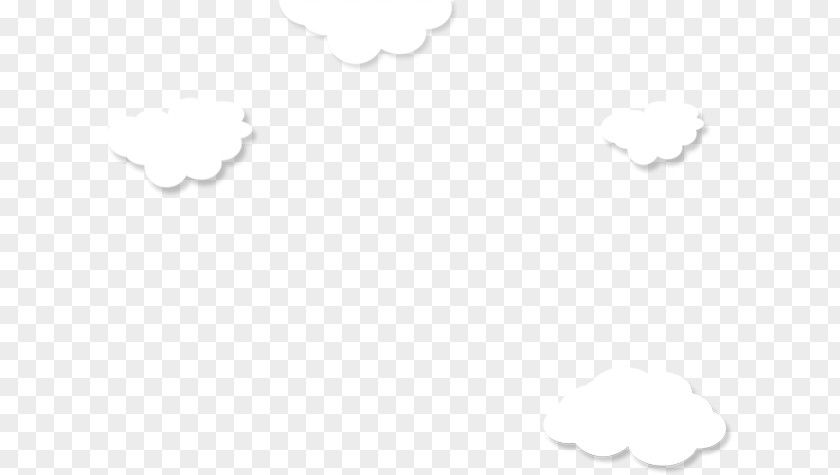 Clouds White Black Pattern PNG