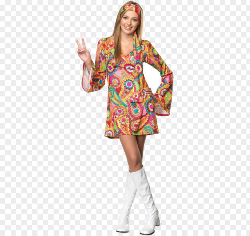 Hippie Chick Halloween Costume Clothing 1960s PNG