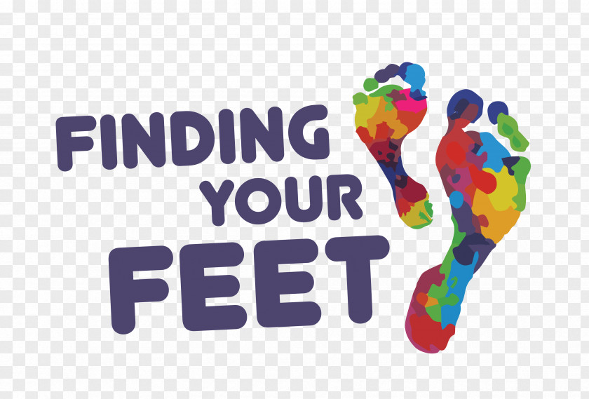Logo Brand Finding Your Feet Font PNG