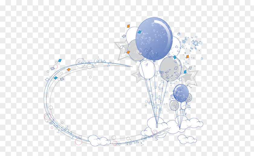 Balloon Vector Blue Illustration PNG