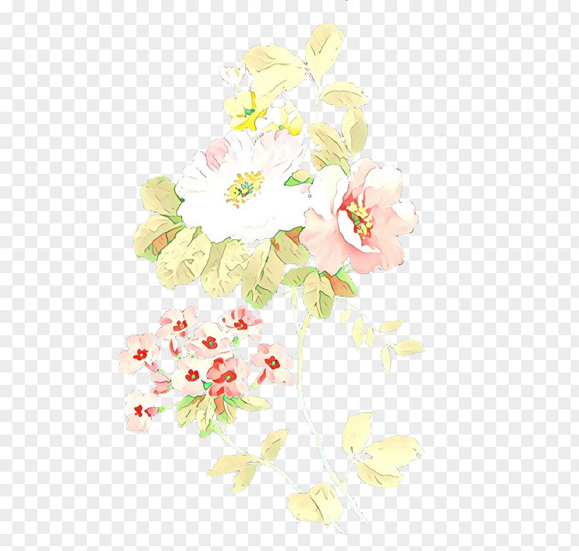 Bouquet Watercolor Paint Flower Background PNG