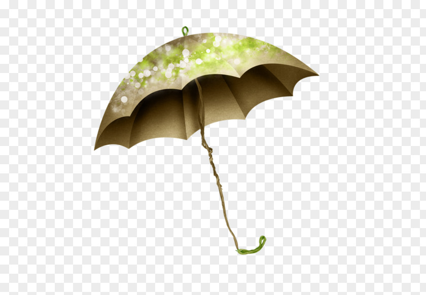 European Retro Pattern Green Leaf Umbrella Picture Frame Clip Art PNG
