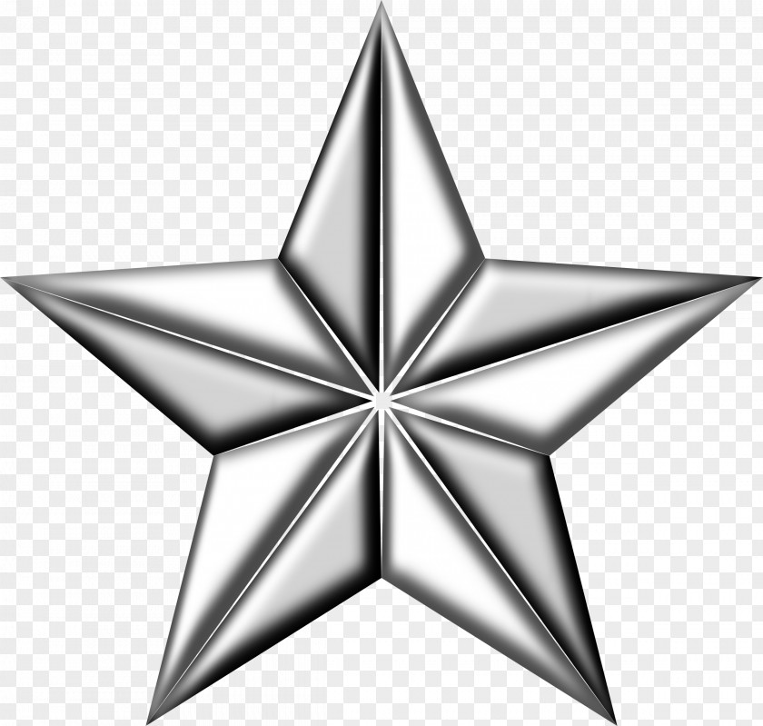 5 Star Silver Clip Art PNG