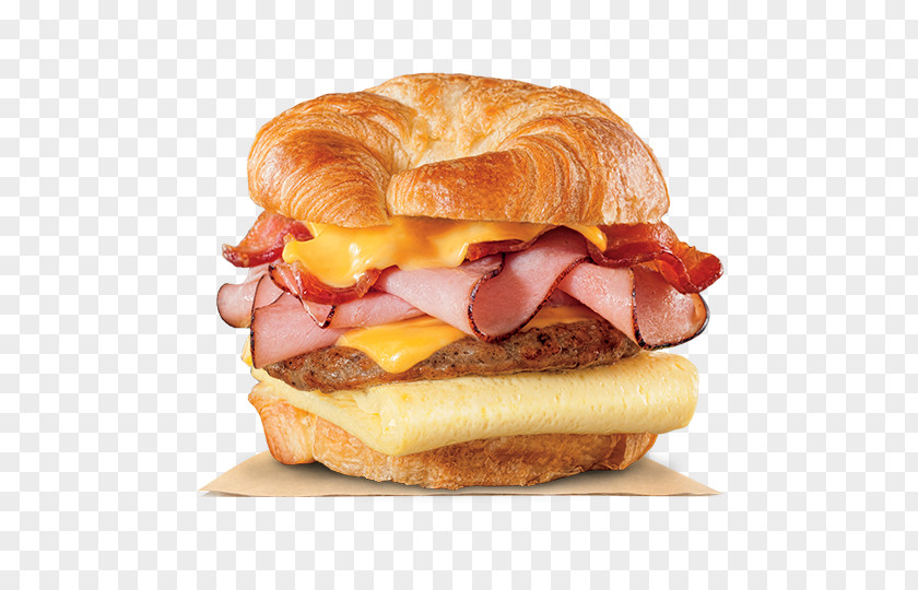 Egg Sandwich Croissant Bacon, And Cheese Breakfast Ham McDonald's Quarter Pounder PNG