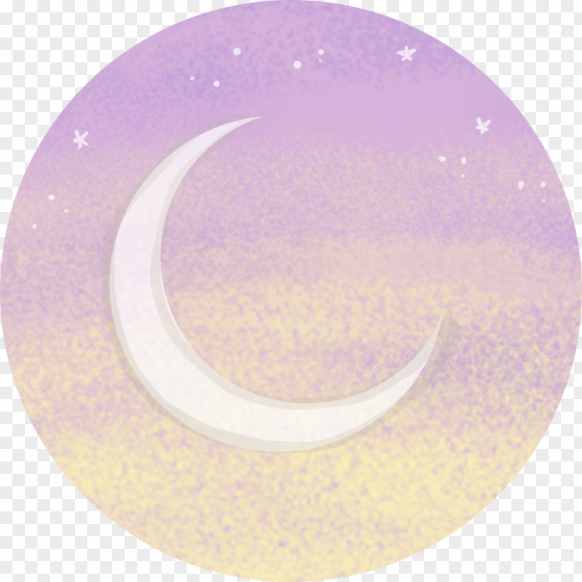 Fasting Month Violet Purple Lilac Circle Crescent PNG