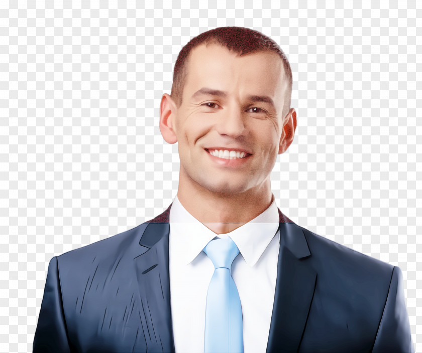 Smile Gentleman Suit White-collar Worker Chin Forehead Male PNG