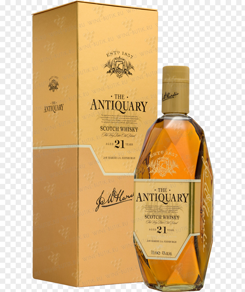 Tomatin Distillery Blended Whiskey Scotch Whisky Liqueur The Antiquary PNG
