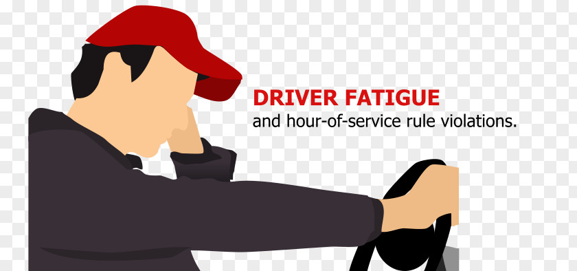 Truck Driver Feeling Tired Driving Fatigue Clip Art PNG