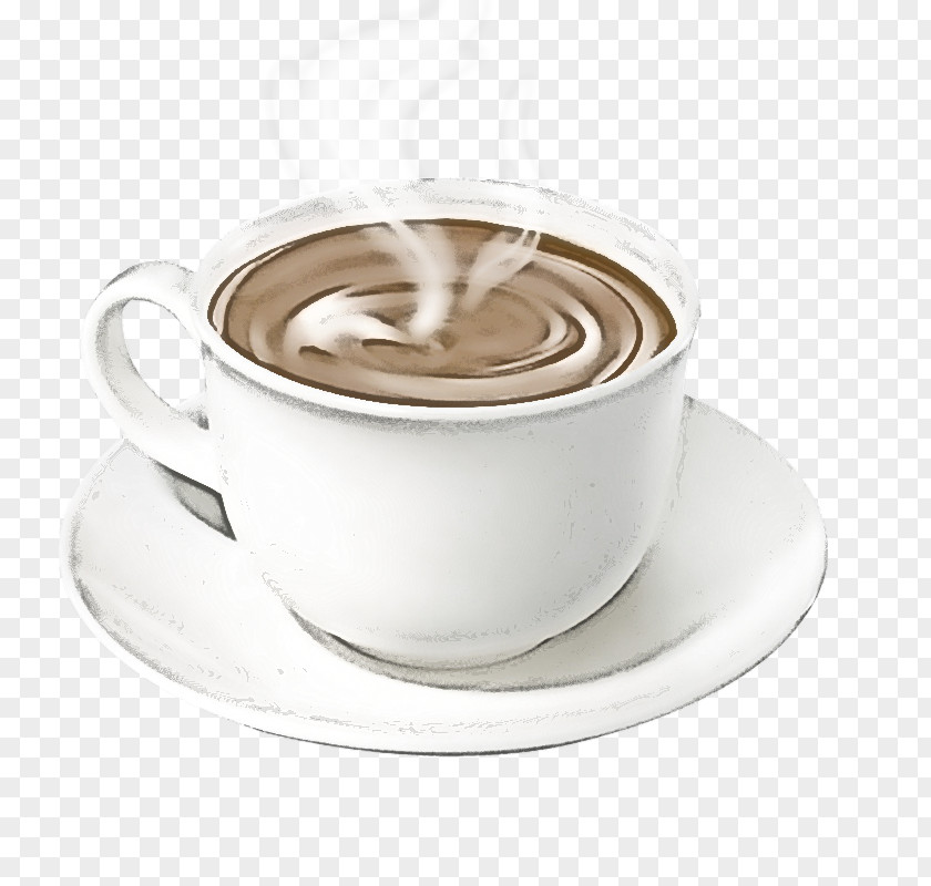White Coffee Cappuccino Cup PNG