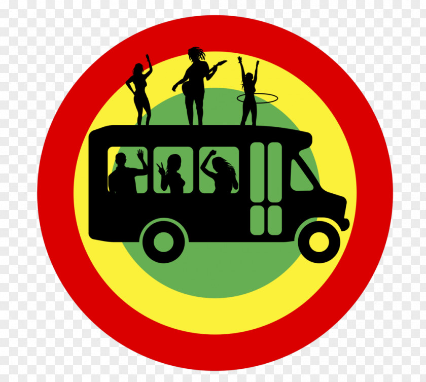 Reggae Bus Logo Graphic Design Rastafari Clip Art PNG