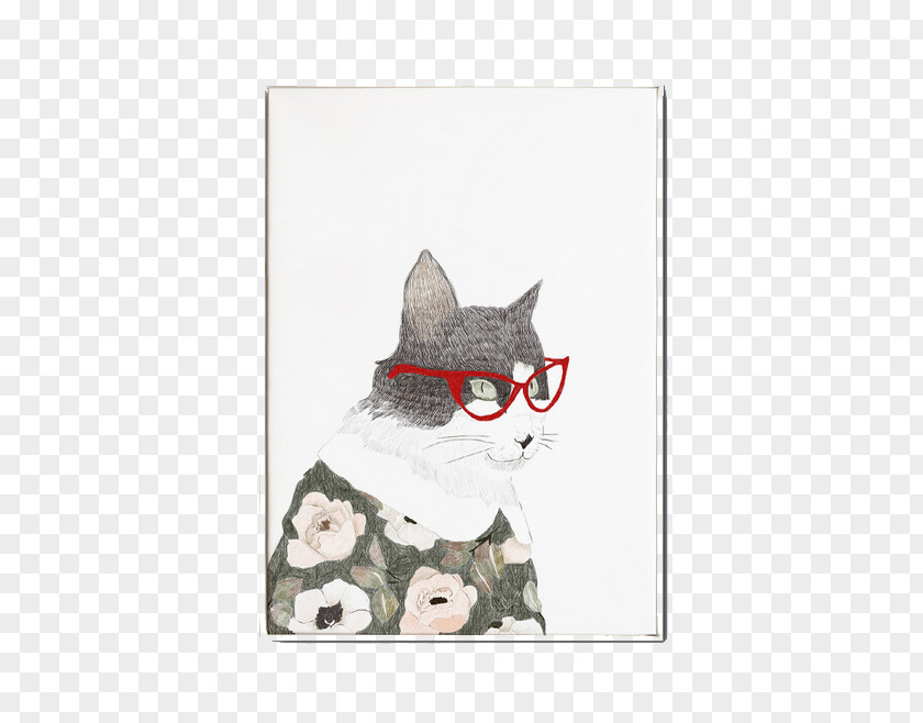 Decorative Painting Cat Kitten Tabby Illustrator Illustration PNG