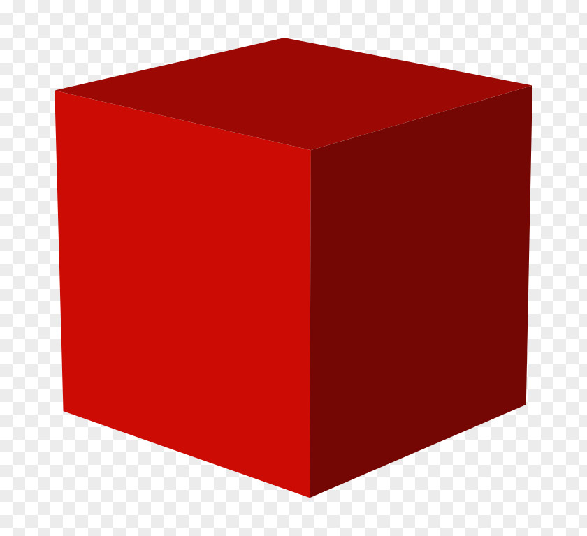 RED SHAPES Cube Three-dimensional Space PNG