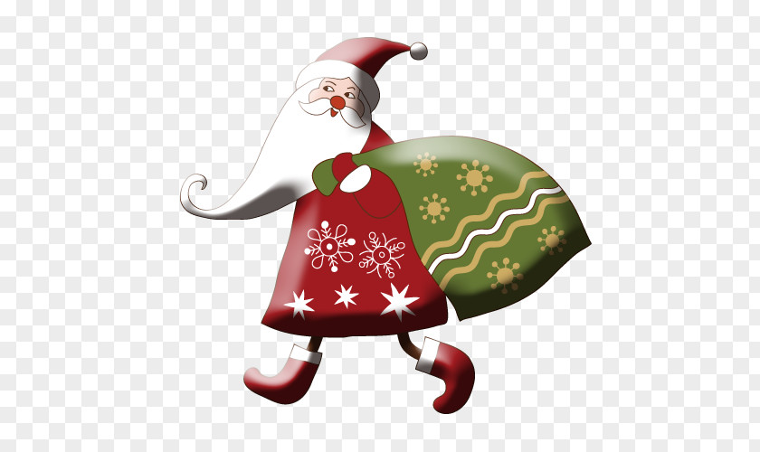 Santa Claus Christmas Ornament Illustration PNG
