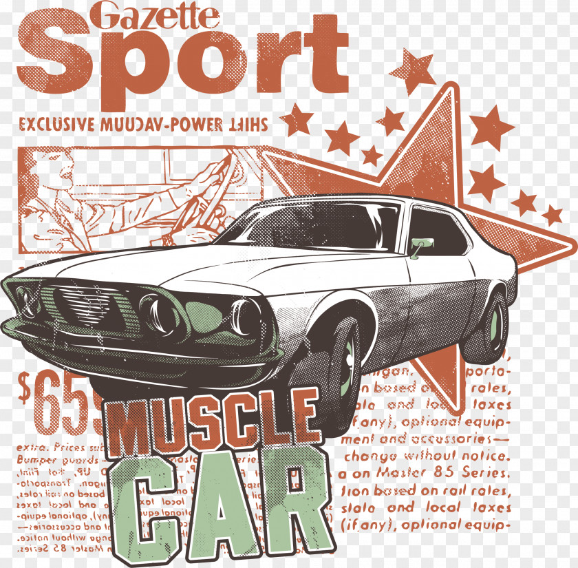 Car Pattern Printing Sports T-shirt Paper Wallpaper PNG