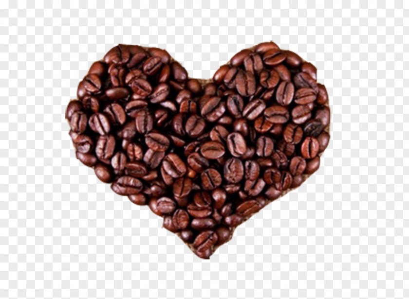 Coffee Beans Heart-shaped Pattern Bean Espresso Tea Cafe PNG