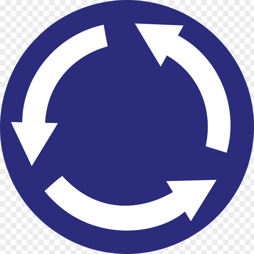 Road The Highway Code Traffic Sign Mandatory Roundabout PNG