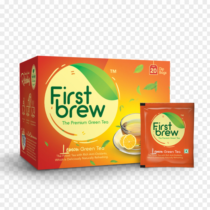 Tea First Brew Green Cold Bag PNG