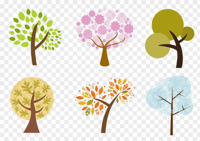 Big Tree Vector Graphics Watercolor Painting Illustration Design Image PNG