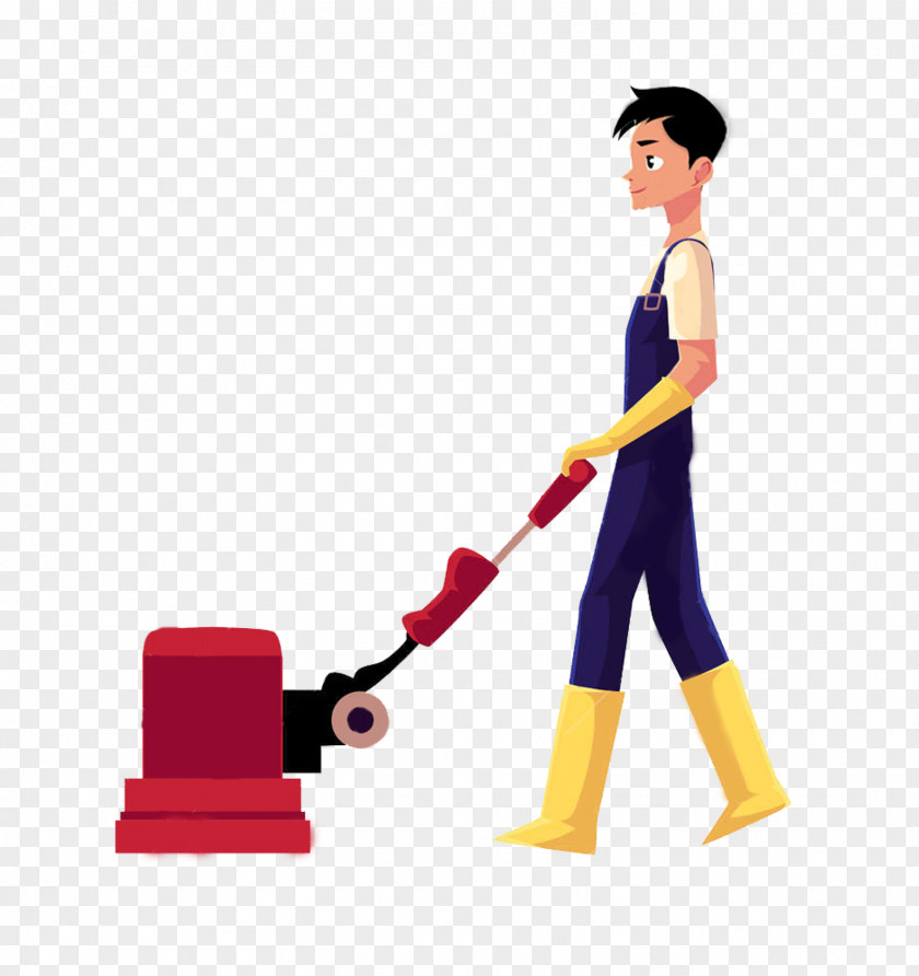 Floor Cleaning Vacuum Cleaner Scrubber PNG