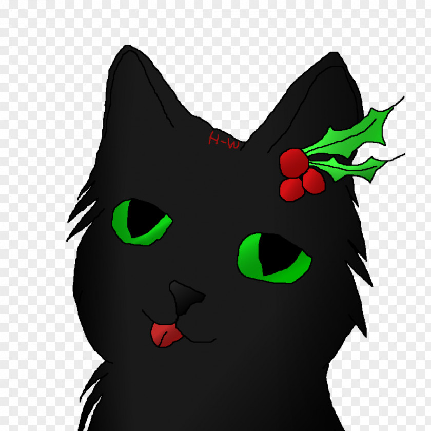 Holly Leaf Whiskers Cat Snout Clip Art PNG