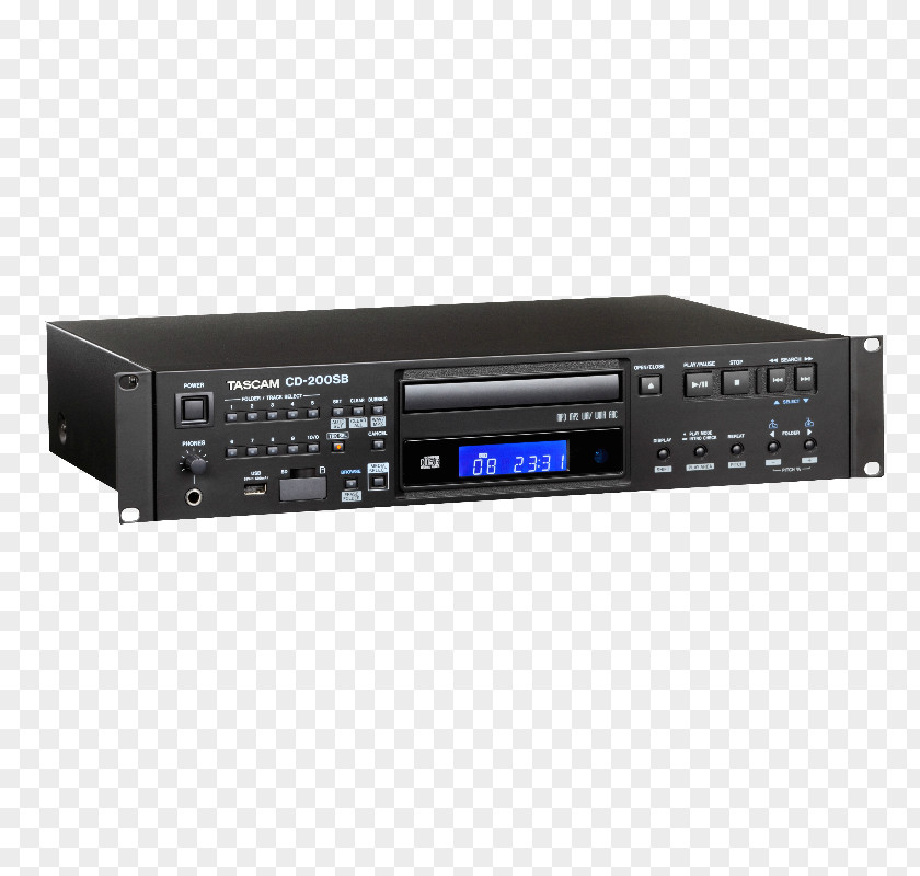 USB CD Player Compact Disc TASCAM Cassette Digital Audio PNG