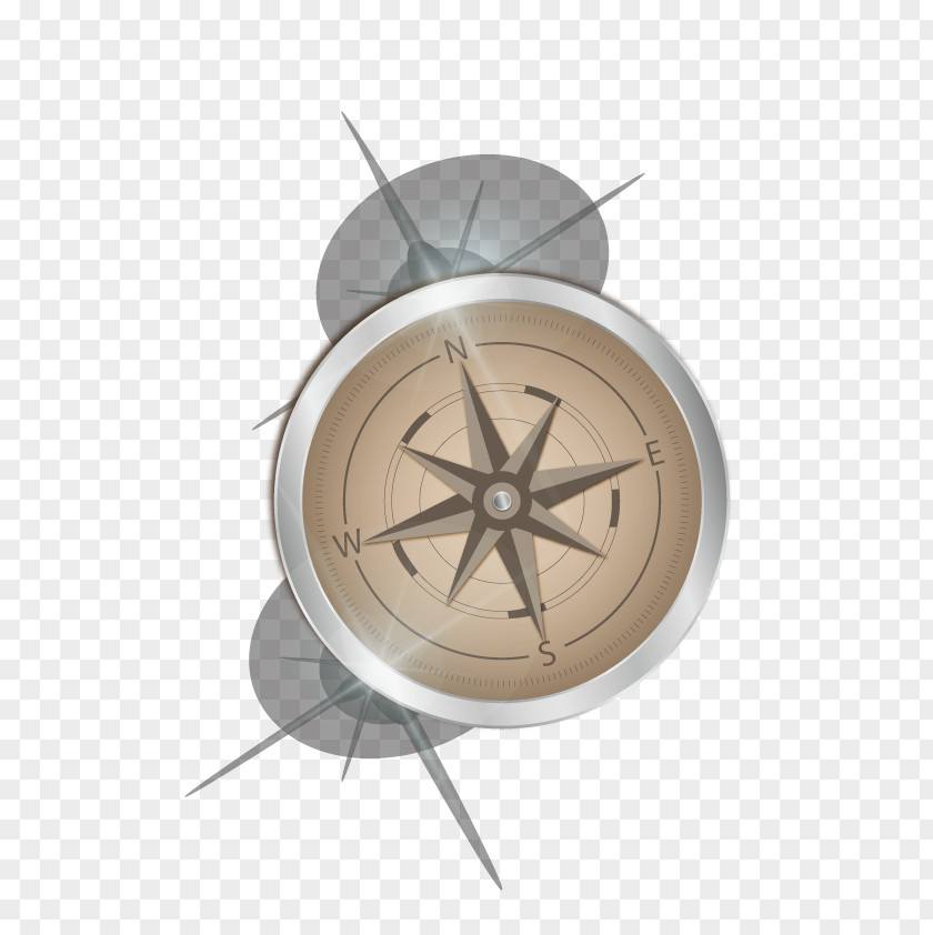 Vector Compass Euclidean Light Metal PNG