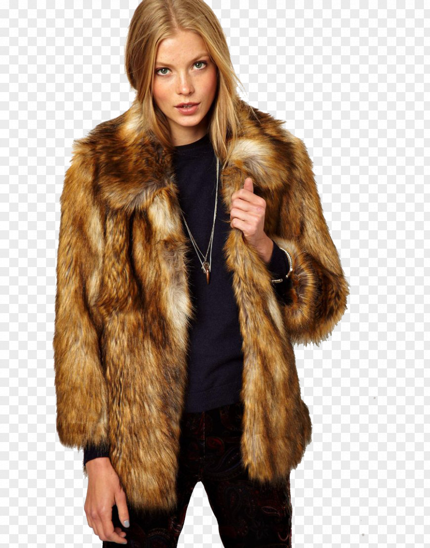 White Coat Fur Clothing Fake PNG