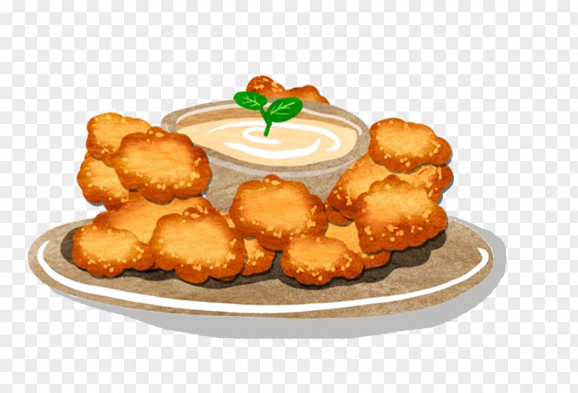 Chicken Rice Flower Nugget Fried Hainanese KFC PNG