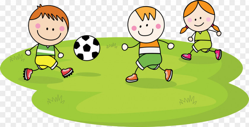 Children Play Child Football Cartoon PNG