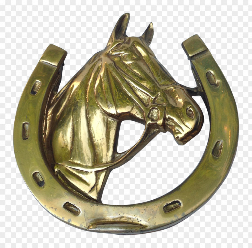 Horseshoe Brass Door Knockers Metal Bronze PNG