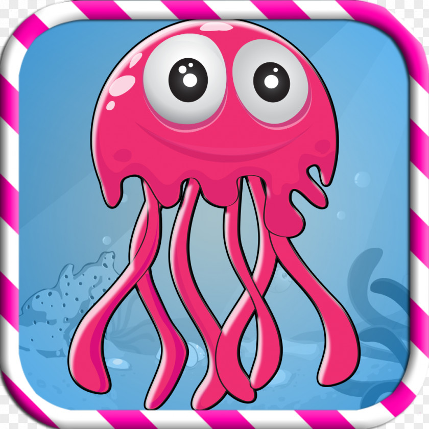 Jellyfish Octopus Magenta Cephalopod Clip Art PNG