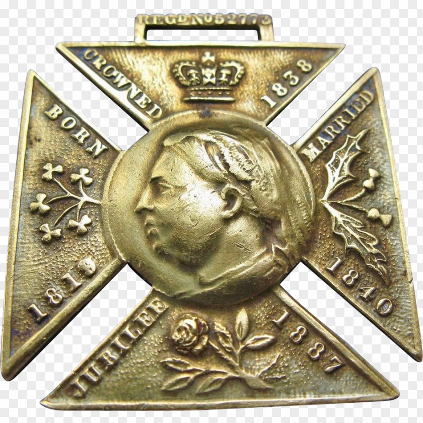 Medal Golden Jubilee Of Queen Victoria Commemorative Diamond PNG