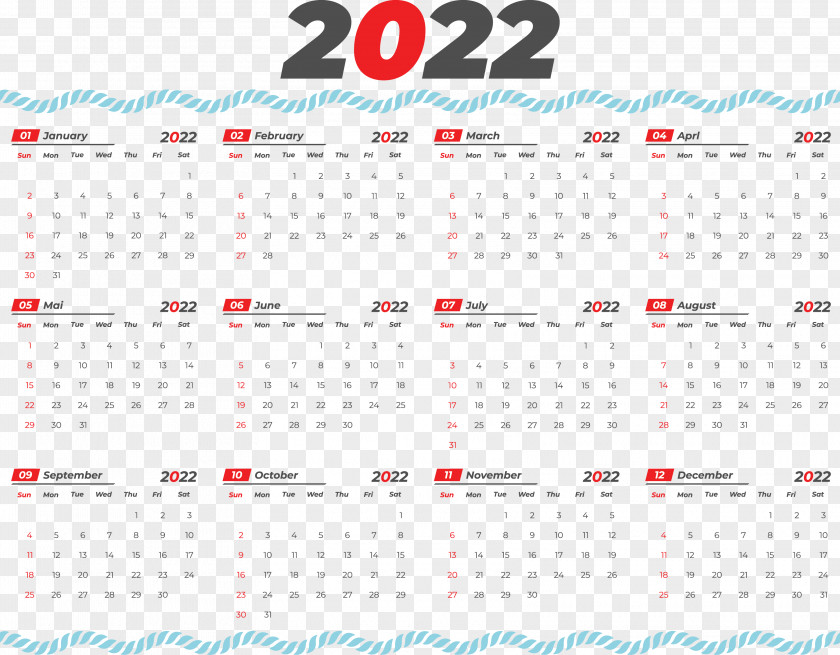 2022 Yeary Calendar 2022 Calendar PNG