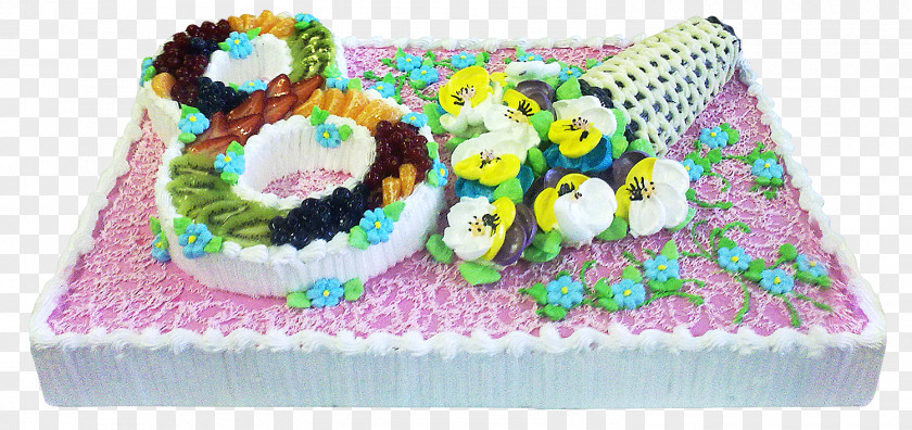 Cake Torte Birthday Decorating Food Dessert PNG
