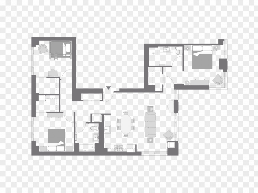 Furniture Floor Plan House Manhattan Shower PNG