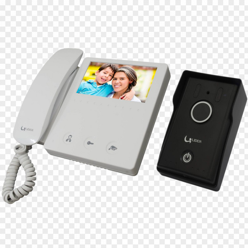 Lider Doorman Door Phone Liquid-crystal Display Video Electronics PNG
